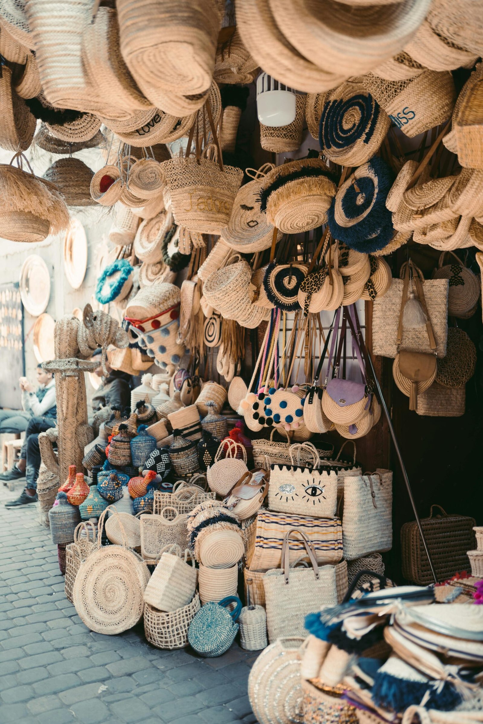 Marrakech Artisan Baskets habmade